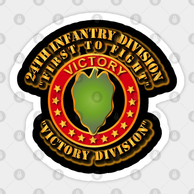 24th Infantry Division -  Victory Division Sticker by twix123844